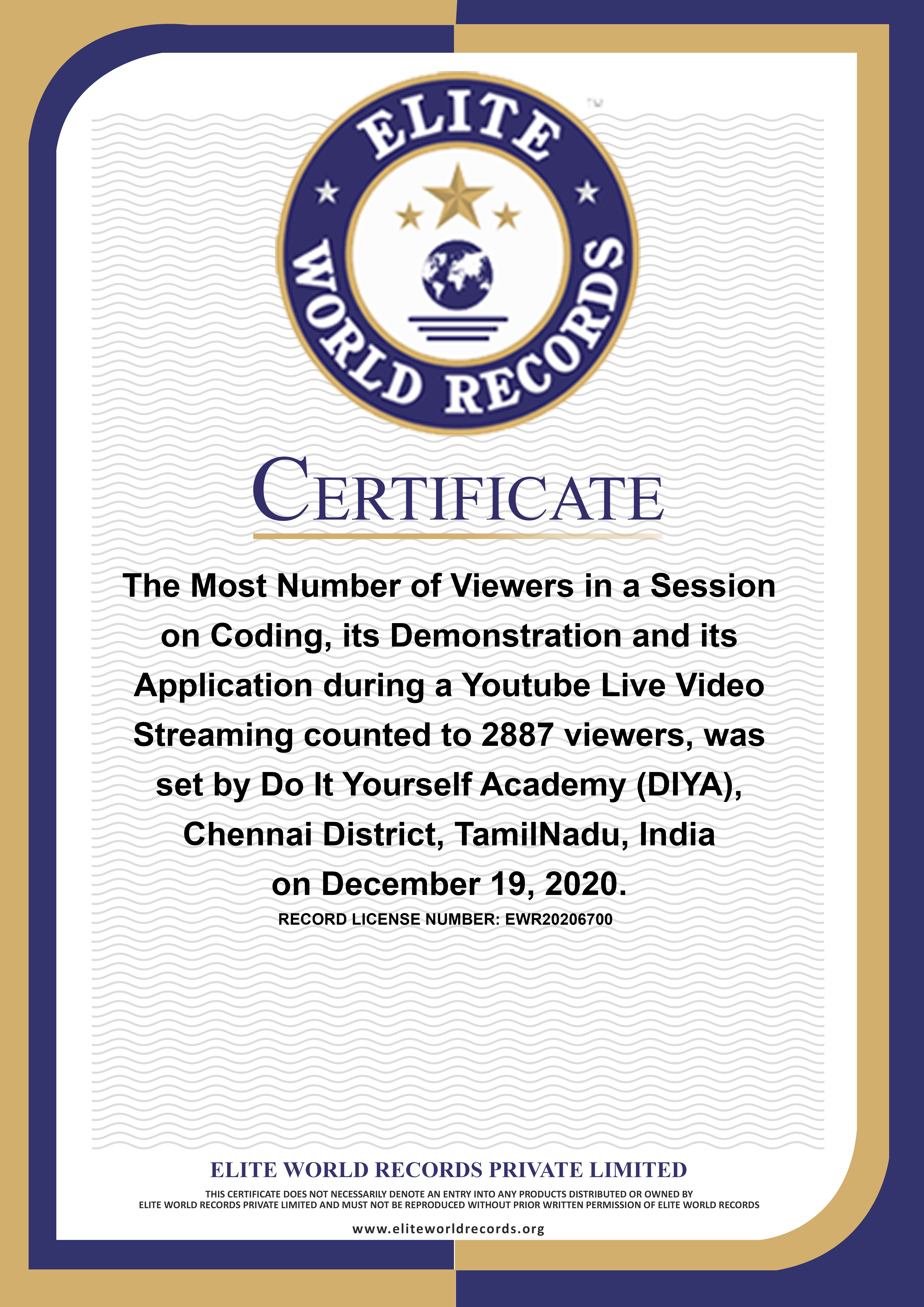 Certificate 1